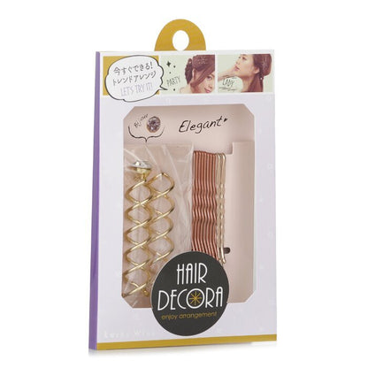 Lucky Trendy Süßes Haarnadel-Set (Rosa und Gold Kombination) 1Stk