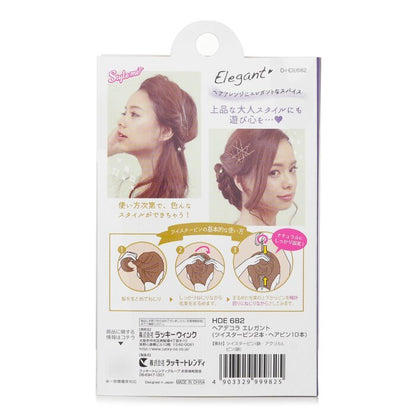 Lucky Trendy Süßes Haarnadel-Set (Rosa und Gold Kombination) 1Stk