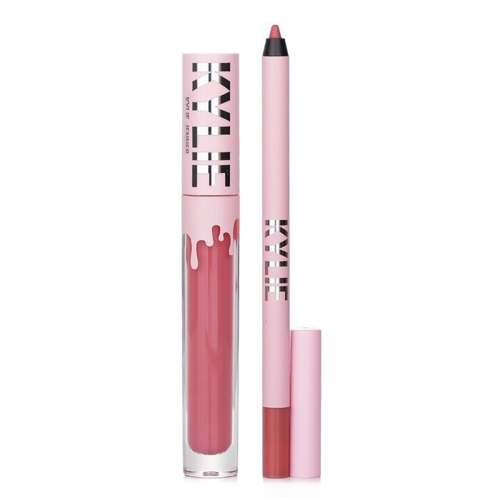 Kylie By Kylie Jenner Matte Lip Kit: Matter flüssiger Lippenstift 3 ml + Lipliner 1,1 g – Nr. 302 Snow Way Bae, 2-tlg.