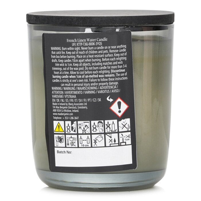 Max Benjamin Naturwachskerze - Französisches Leinenwasser 210 g/7,4 oz