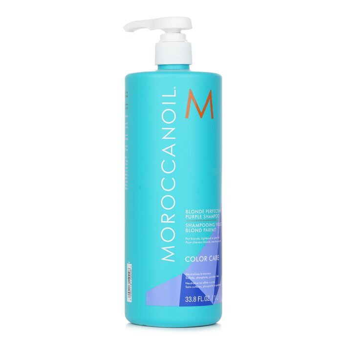 Moroccanoil Blonde Perfecting Purple Shampoo (For Blonde, Lightened Or Grey Hair) 1000ml