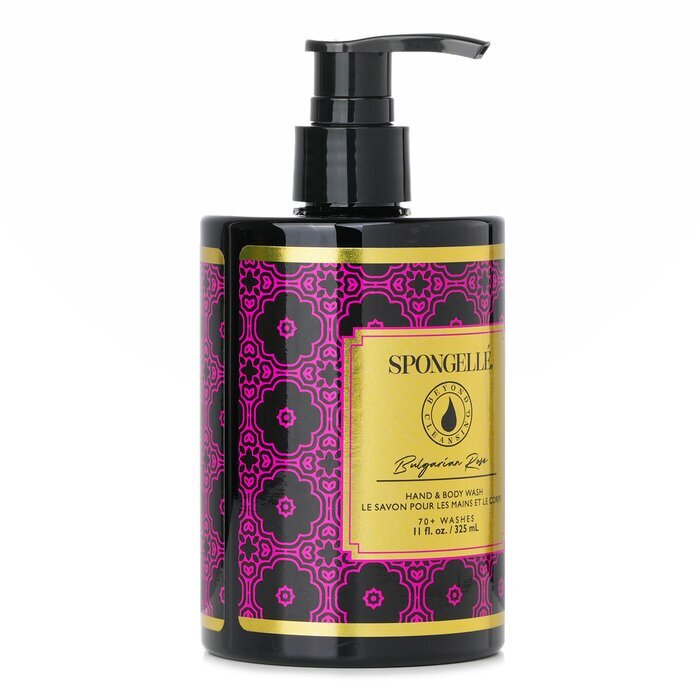 Spongelle Hand- und Körperwaschmittel – Bulgarische Rose, 325 ml