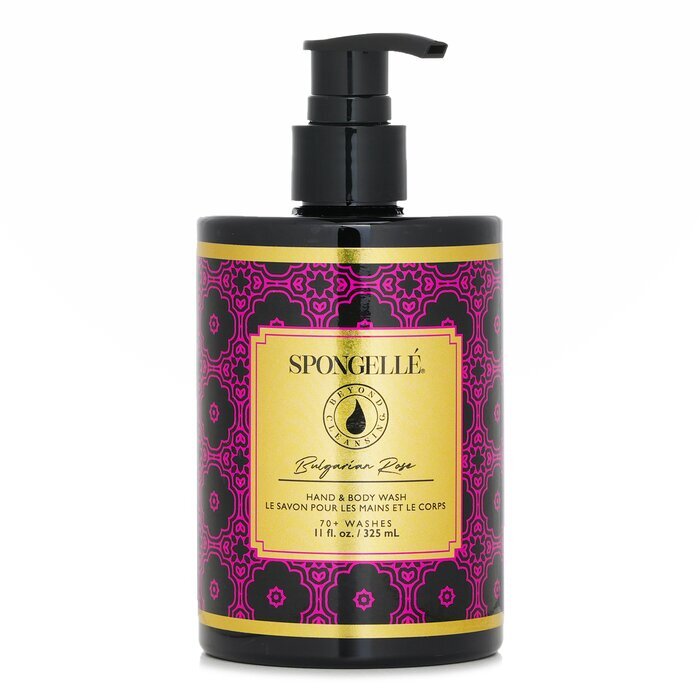 Spongelle Hand- und Körperwaschmittel – Bulgarische Rose, 325 ml