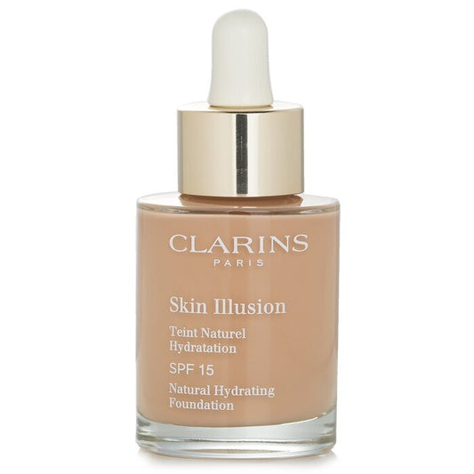 Clarins Skin Illusion Natürliche feuchtigkeitsspendende Grundierung LSF 15 – Nr. 108,5 Cashew, 30 ml