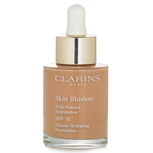 Clarins Skin Illusion Natürliche feuchtigkeitsspendende Grundierung SPF 15 – Nr. 112,3 Sandelholz, 30 ml
