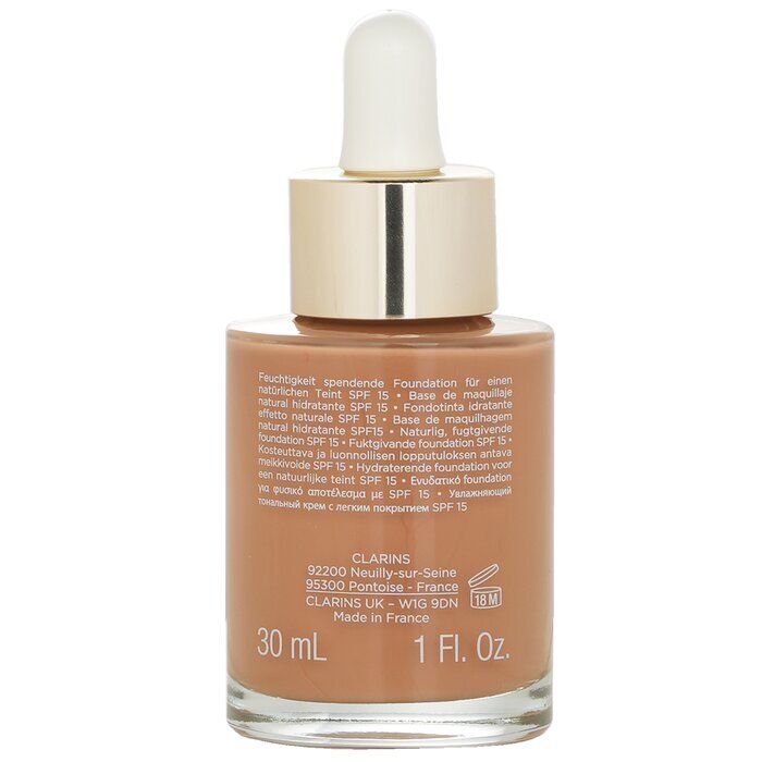 Clarins Skin Illusion Natürliche feuchtigkeitsspendende Grundierung SPF 15 – Nr. 113 Kastanie, 30 ml