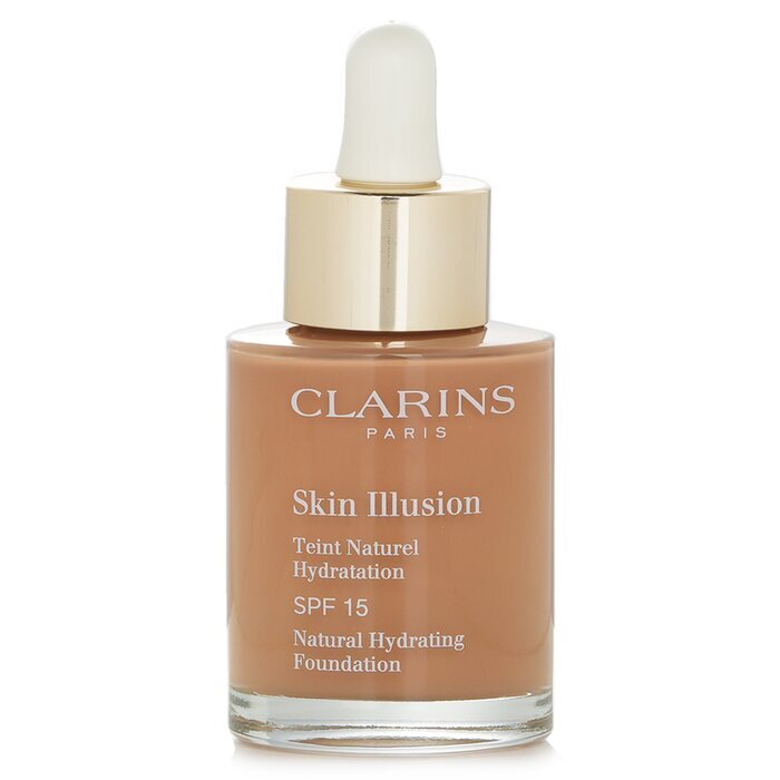 Clarins Skin Illusion Natürliche feuchtigkeitsspendende Grundierung SPF 15 – Nr. 113 Kastanie, 30 ml