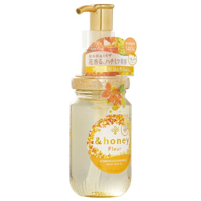 &amp;honey Fleur Kinmokusei &amp; Mimosa Feuchtes Haaröl 100ml