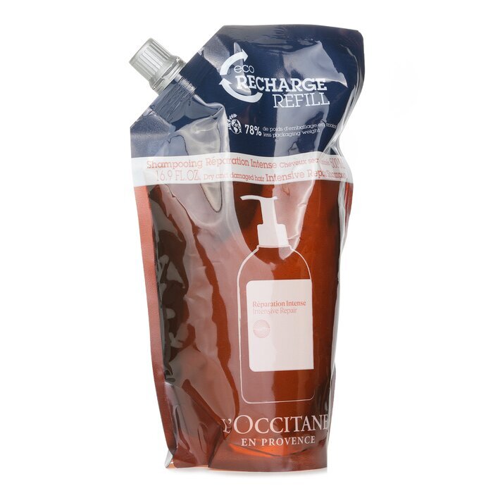 L'Occitane Intensive Repair Shampoo – Trockenes und strapaziertes Haar (Öko-Nachfüllpackung) 500 ml