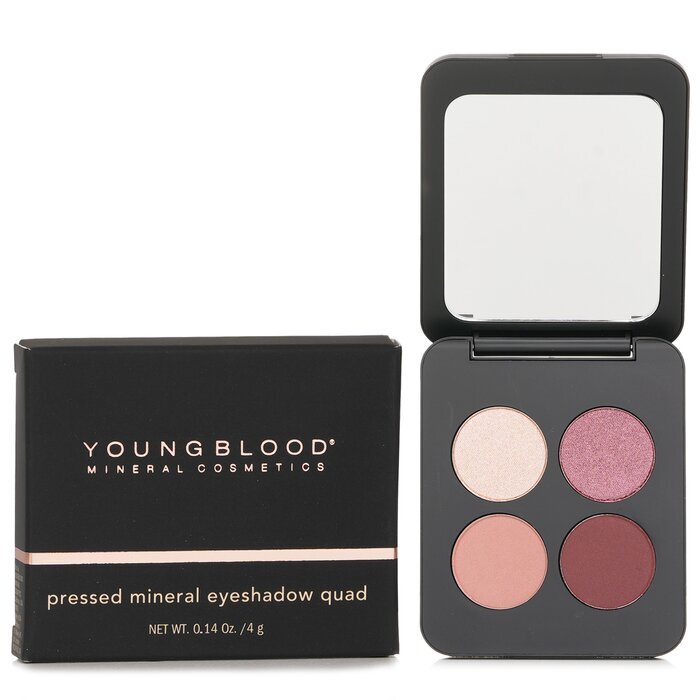 Youngblood – Gepresster Mineral-Lidschatten im Quad – # Garden Party, 4 g