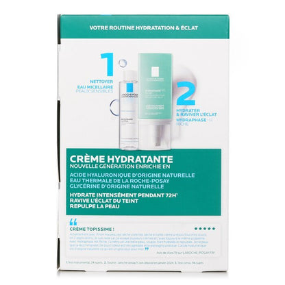 La Roche Posay Votre Routine Hydatation & Eclat Set: Hydraphase HA Riche Moisturizing  Cream 50ml + Micellar Water 50ml 2pcs