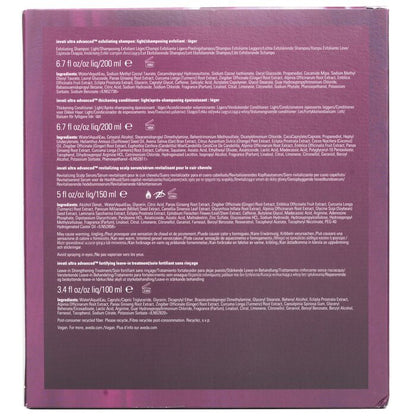 Aveda Invati Ultra Advanced 4 Step Light System Set: Leichtes Shampoo 200 ml + Leichte Spülung 200 ml + Serum 150 ml + Pflege 100 ml, 4-tlg.