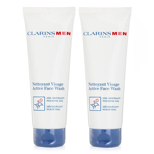 Clarins 【1+1 Set】Men Active Face Wash 125ml x2