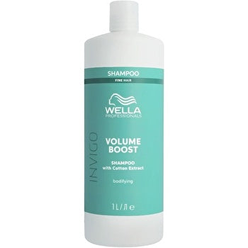 Wella Invigo Volume Boost Shampoo With Cotton Extract Fine Hair 1000ml