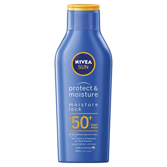 Nivea Sonnenlotion Schutz und Feuchtigkeit LSF 50+ 400 ml