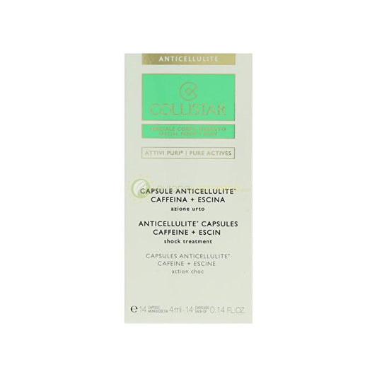 Collistar Pure Actives Anticellulite Capsules Caffeine & Escina 14x4ml - Shock Treatment 56ml
