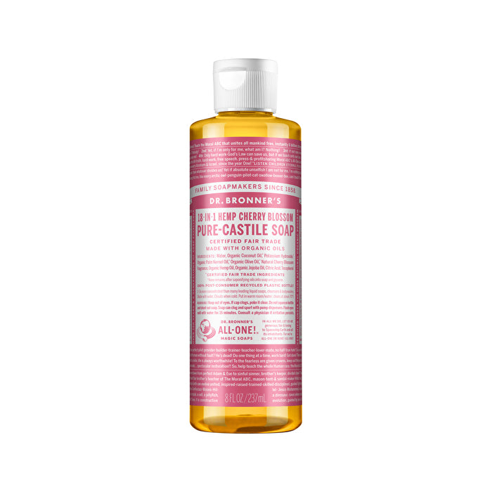 Dr. Bronners Pure-castile Magic Soap Liquid (18-in-1) Cherry Blossom 237ml