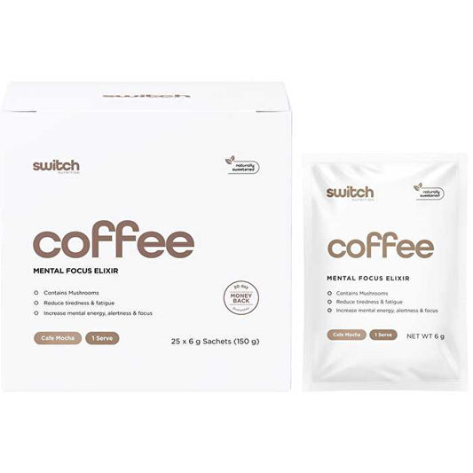 Coffee Mental Focus Elixir Cafe Mocha 25pk